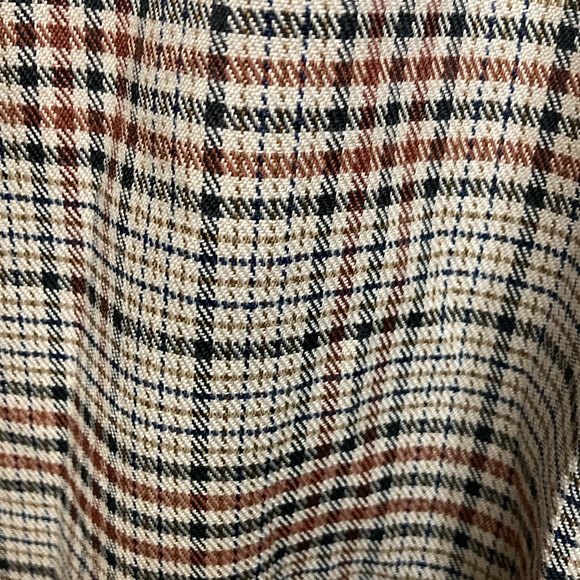 Cider Women’s size XL Mid Waist Plaid Check Trousers, Straight Wide Leg Pants - Picture 8 of 11